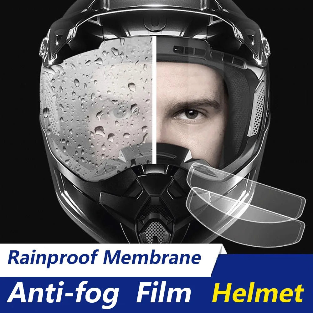 Kit anti empañante y Anti lluvia para casco universal